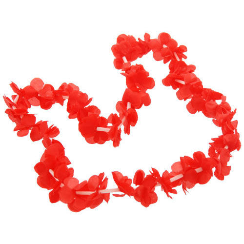 Red Lotus Silk Lei (1 ct)