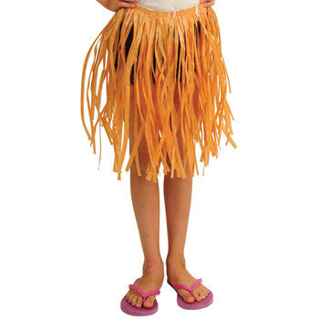 Child Natural Plastic Skirt (1ct)