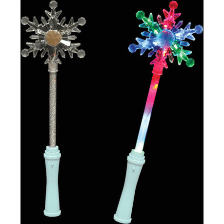 15" Light Up Snowflake Wand