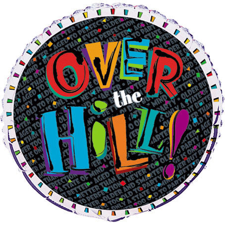 18" Over The Hill Confetti Unqiue