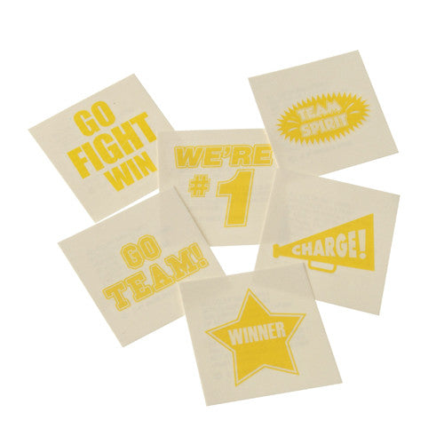 Yellow School Spirit Tattoos