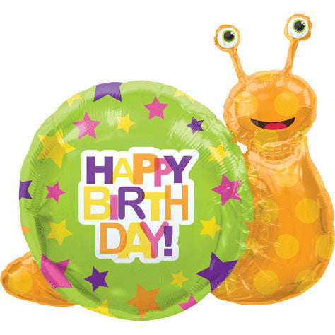41" Birthday Snail Helium Shape