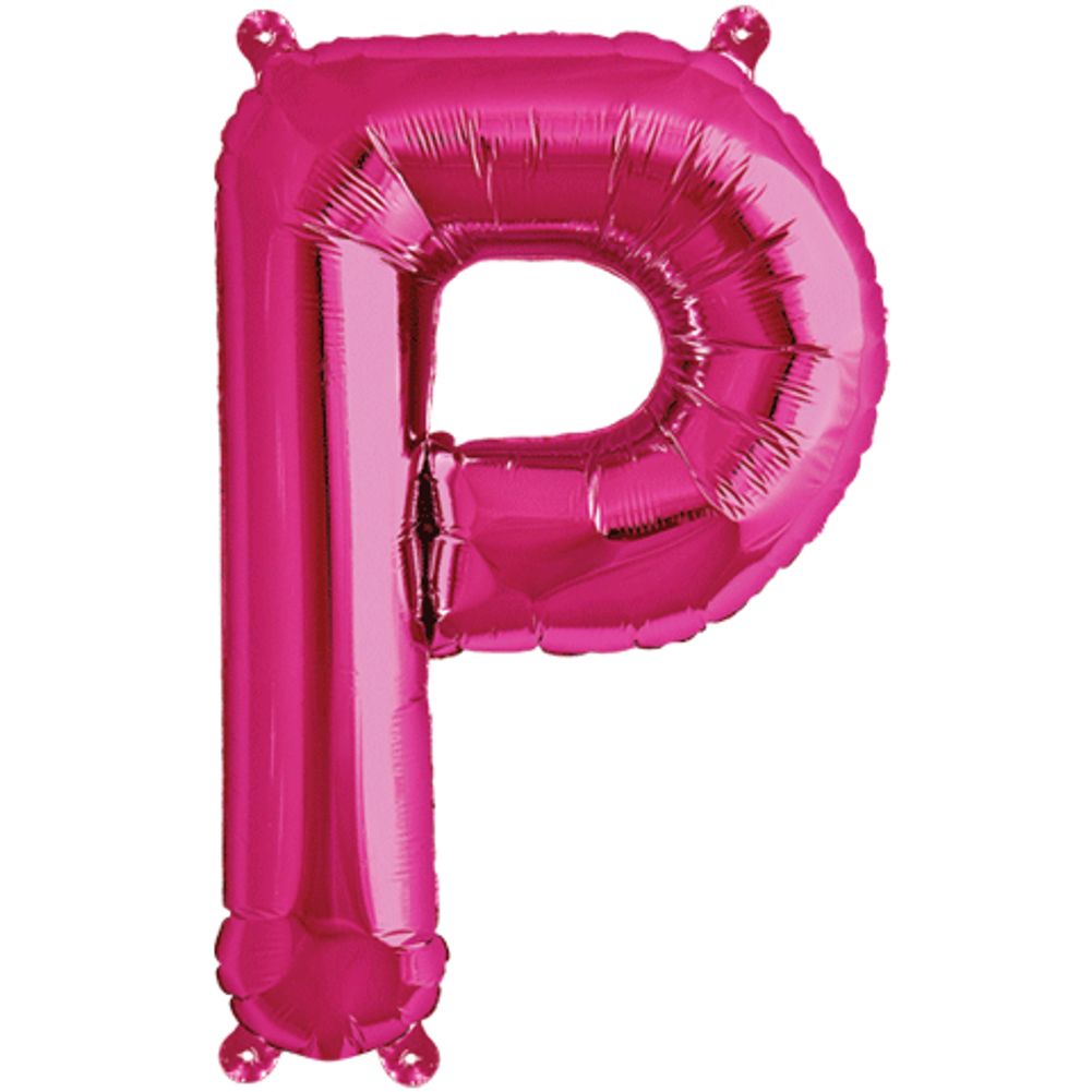 16" LETTER P MAGENTA