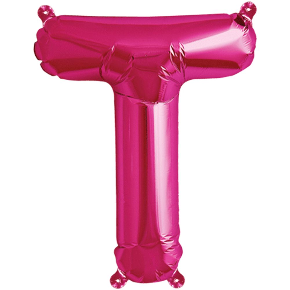 16" T Magenta Foil Balloon