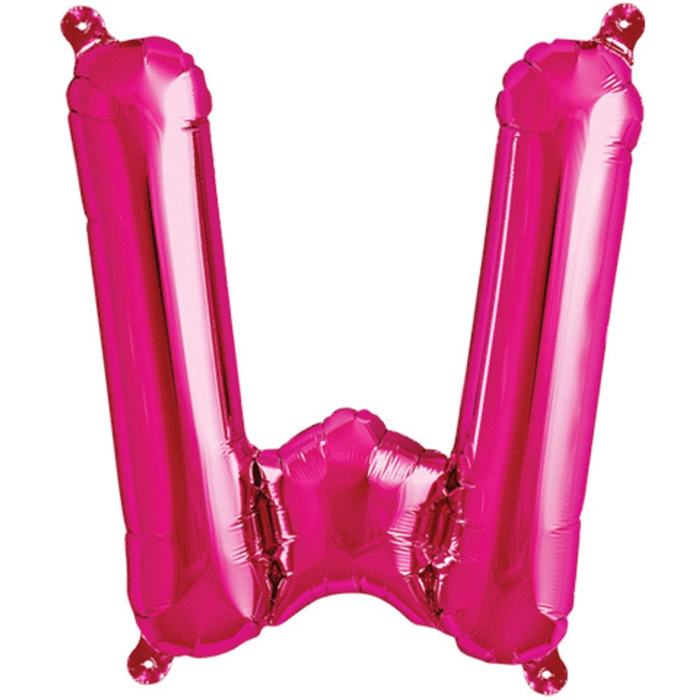 16" LETTER W MAGENTA