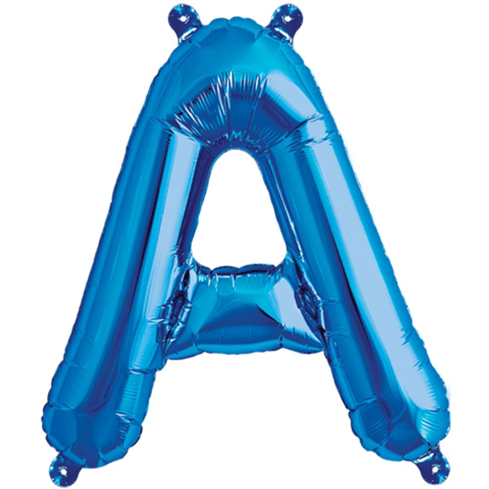 16" Letter A Blue Foil Balloon