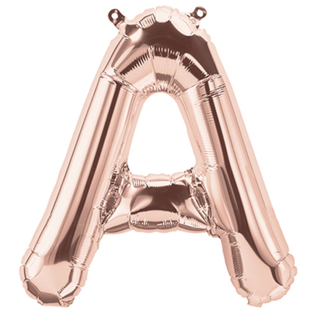 16" LETTER A ROSE GOLD