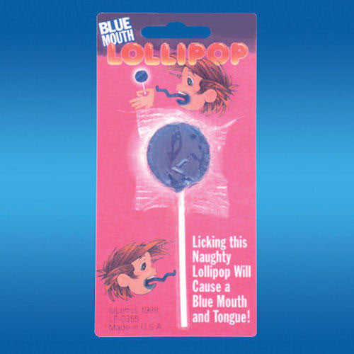 Blue Mouth Lollipop