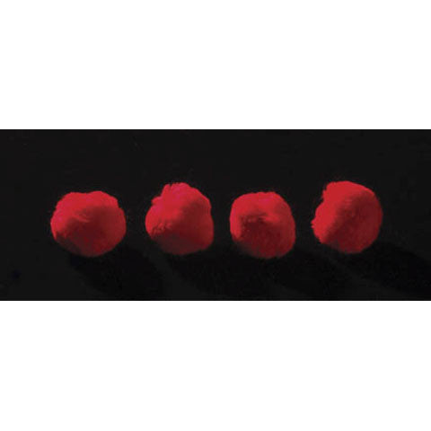 Red Pom Pom Balls 1-1/2" Size