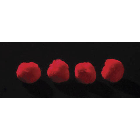 Red Pom Pom Balls 1-1/2