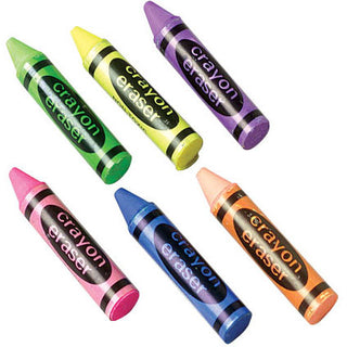 Crayon Shape Erasers
