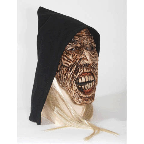 Fleshless Man With Hair & Hood Mask