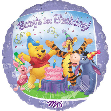 18" Pooh & Friends 1st Birthday