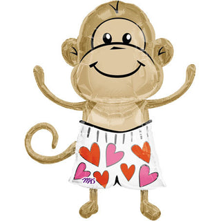 Love Monkey Super Shape Foil Balloon
