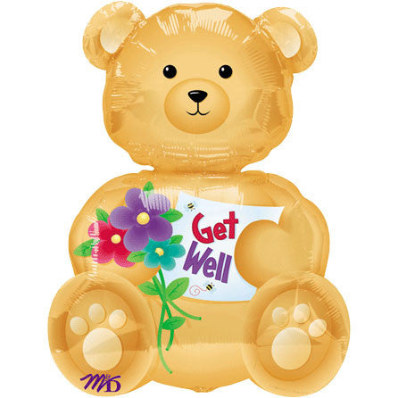 Bear Get Well Mini Shape Balloon (1 ct)