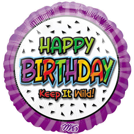 18" Still Wild Birthday Balloon (1 ct)