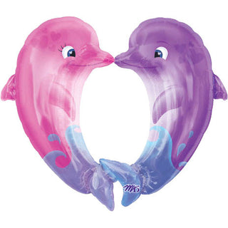 Kissing Dolphins Super Shape