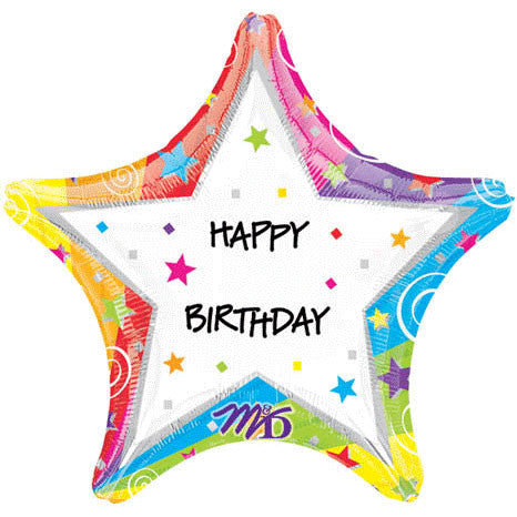 19" Star Birthday Personalized