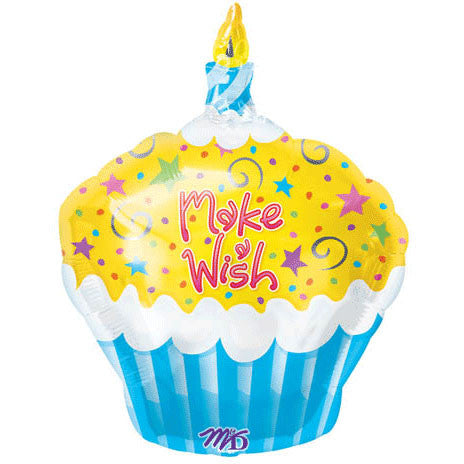 18" Make A Wish Cupcake Junior Shape