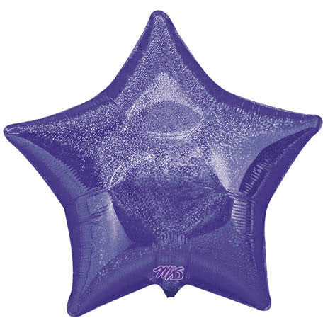 19" Purple Dazzler Star Shape