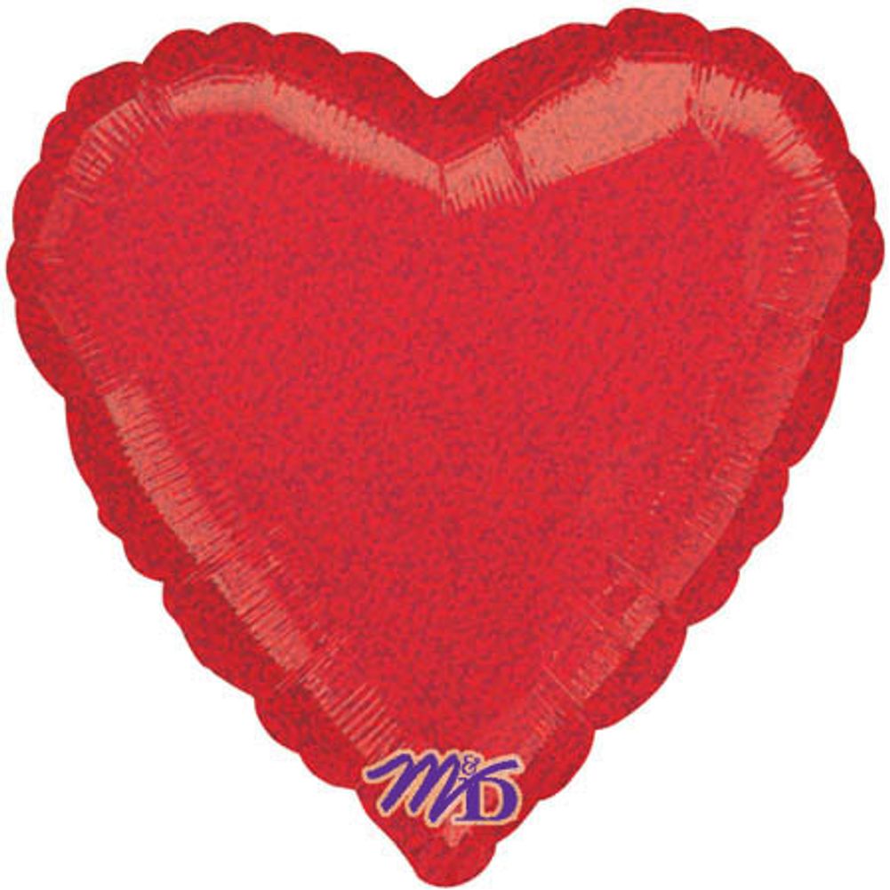 18" Red Dazzler Heart