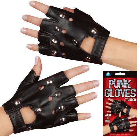 Punk Gloves Black