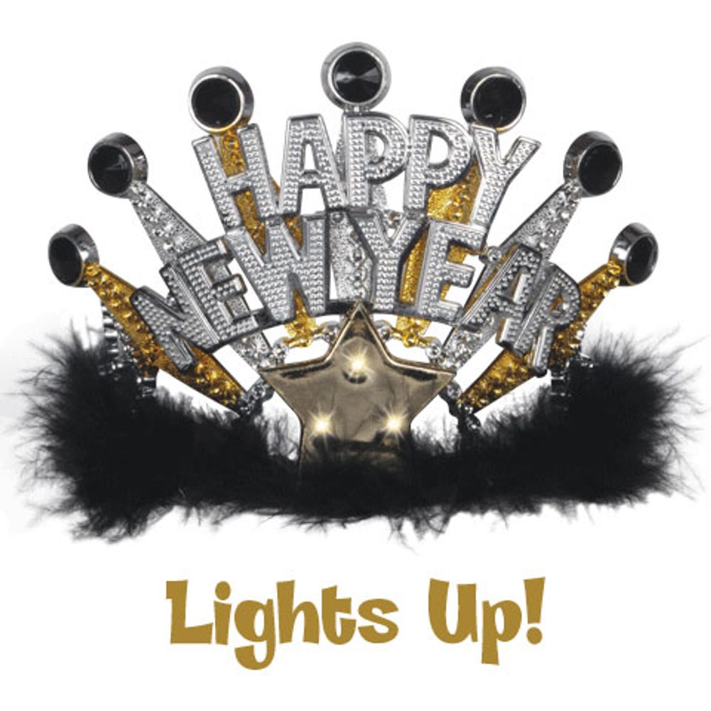 Flashing New Year's Tiara