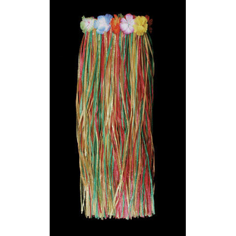 Multi-Color Hula Skirt, 36" Waist