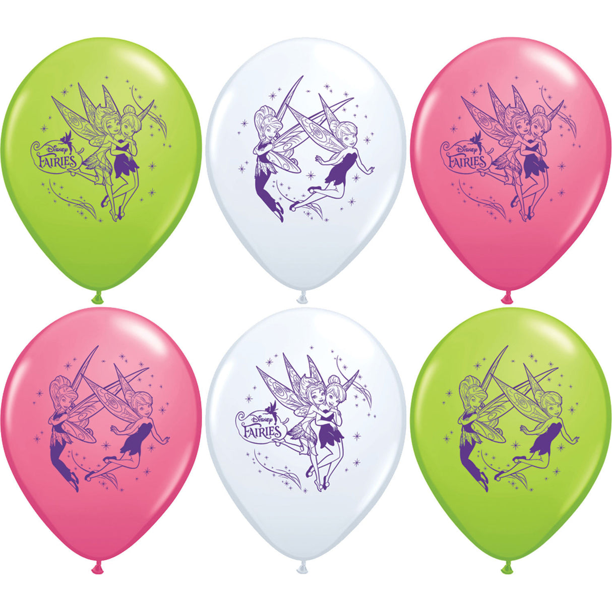 12" Tinker Bell and Fairies Balloons (6ct)