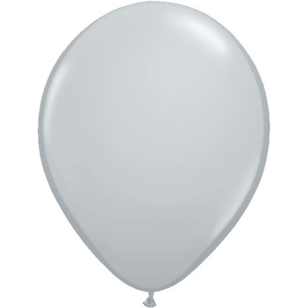 Qualatex 11" Gray Latex Balloons (100ct)