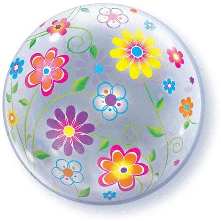 22" Spring Floral Patterns Bubble Balloon