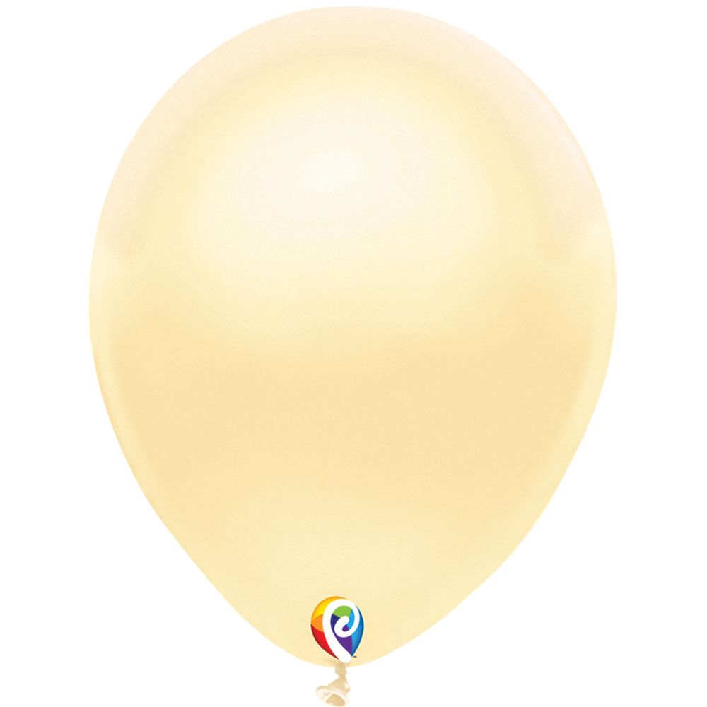 Funsational 12" Pearl Ivory Latex Balloons, 50ct