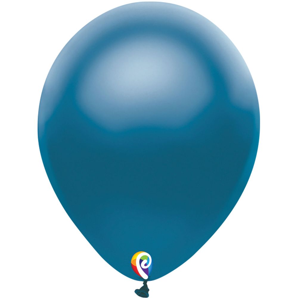 Funsational 12" Pearl Blue Latex Balloons, 50ct