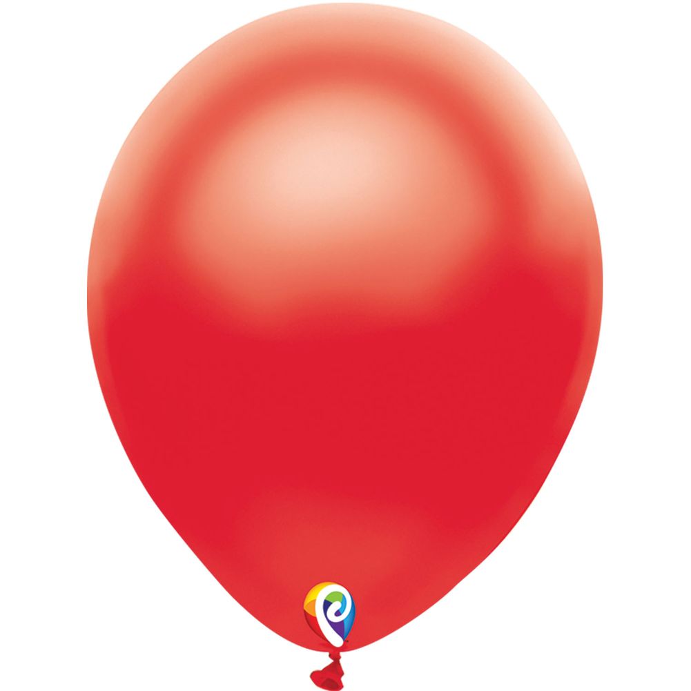 Funsational 12" Pearl Red Latex Balloons, 50ct
