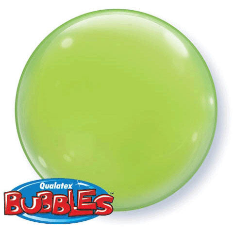 Qualatex 15" Lime Green Bubble Balloon (4 ct)