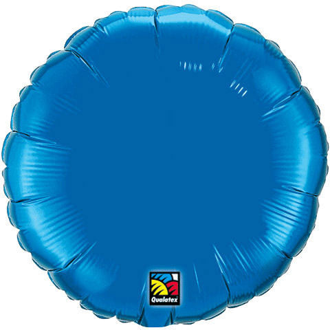 18" Sapphire Blue Round Foil Balloon
