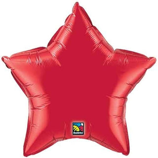 Micro Ruby Red Star Foil Balloon