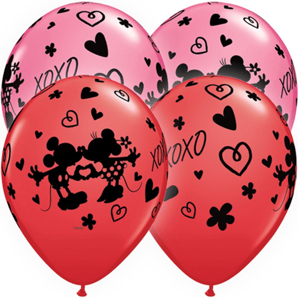 11" MICKEY & MINNIE XOXO AROUND (25/BAG)