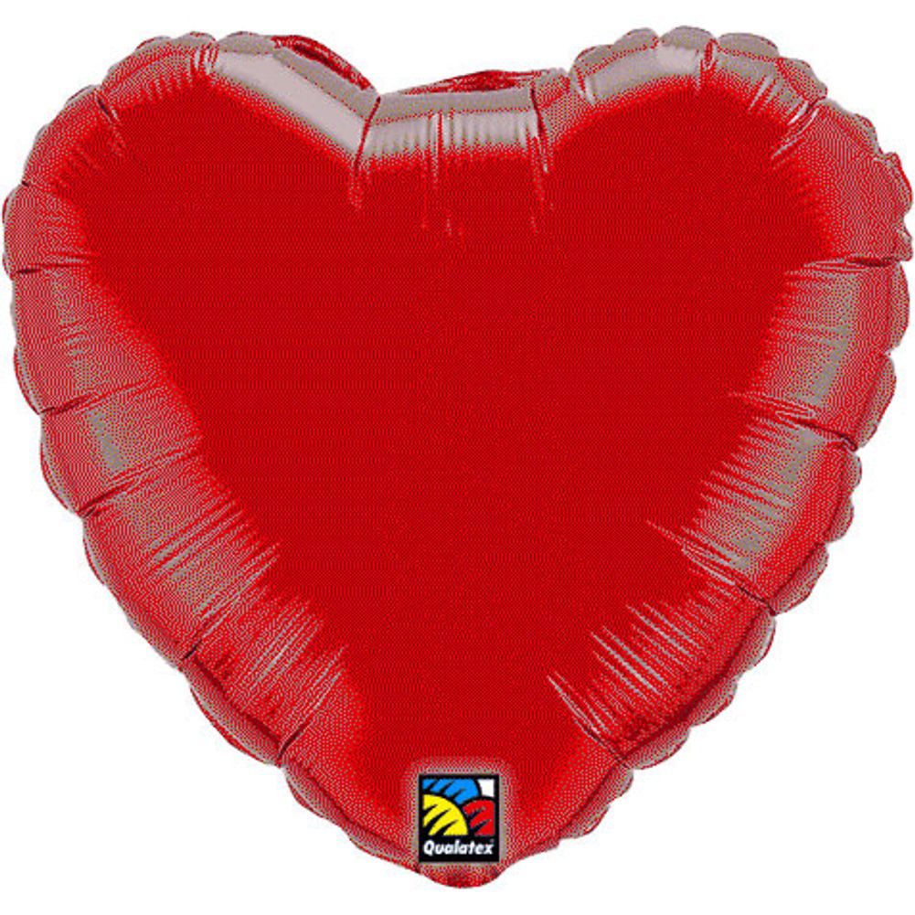 Mini Ruby Red Heart Foil Balloon