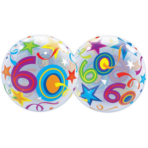 22" 60 Brilliant Stars Bubble Balloon