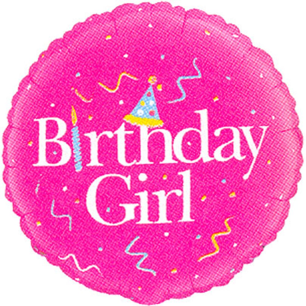 18" Birthday Girl Foil Balloon