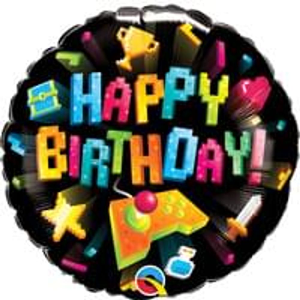 Gaming Birthday 18" Foil Balloon (1ct)