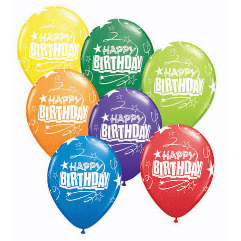 11" Birthday Loops & Stars Aro