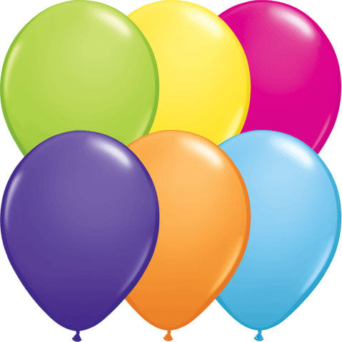 Qualatex 11" Tropical Assortment Latex Balloons Party Pack (8ct)