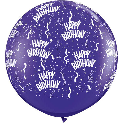 3' Birthday Around Quartz Purple (2/bag)
