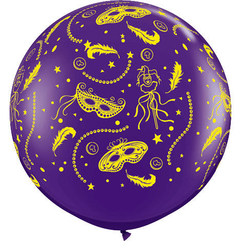 3' Mardi Gras Party Around (2/bag)