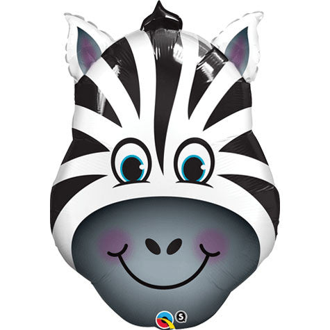 32" Zany Zebra Helium Shape