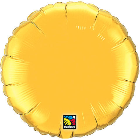 18" Metallic Gold Round Foil Balloon