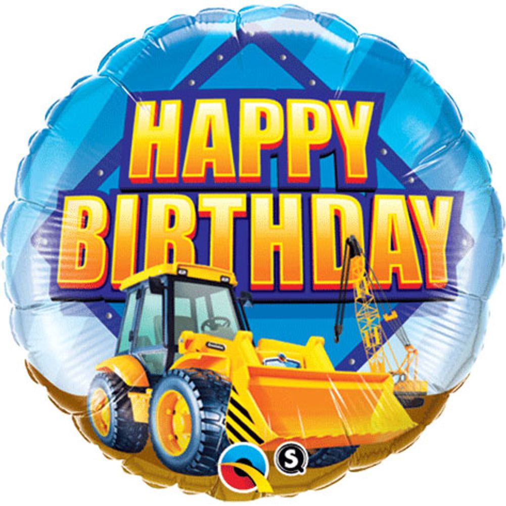 18" Birthday Construction Zone