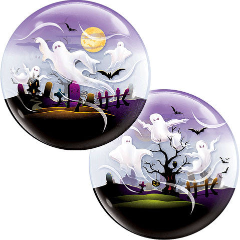 22" Spooky Ghosts Bubble Balloon